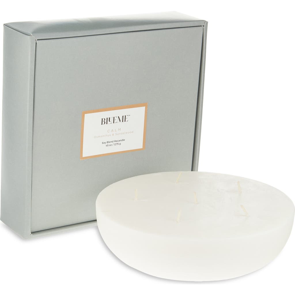 Blueme Calm Giant Recandle Wax Refill In White