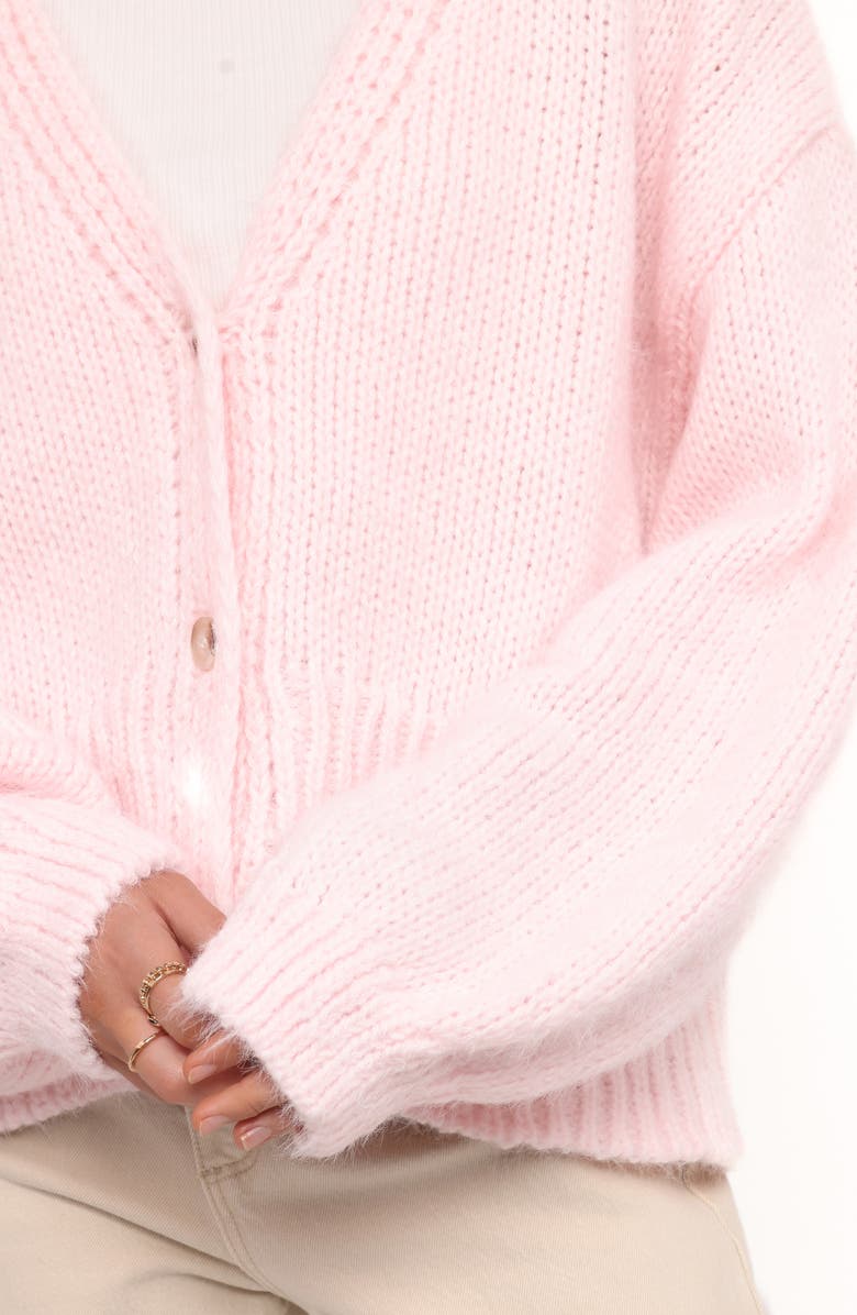Petal & Pup Selina Balloon Sleeve Cardigan, Alternate, color, Pale Pink