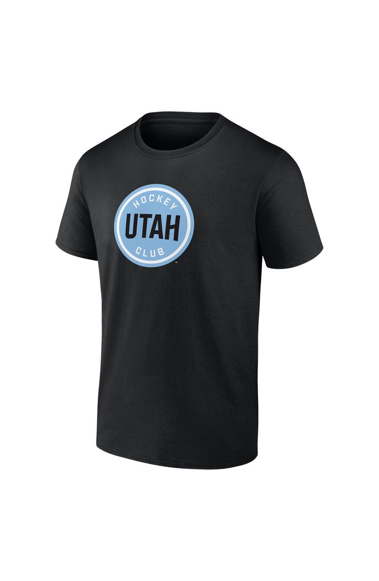 FANATICS Men's Fanatics Black Utah Hockey Club Draft Logo T-Shirt, Alternate, color, Black