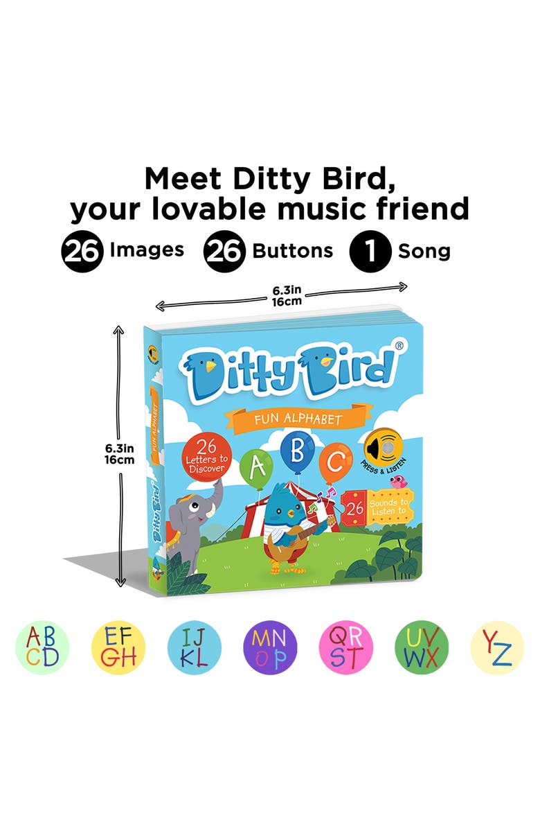 Ditty Bird Kids' ABC Fun Alphabet Interactive Musical Sound Book, Alternate, color, Blue