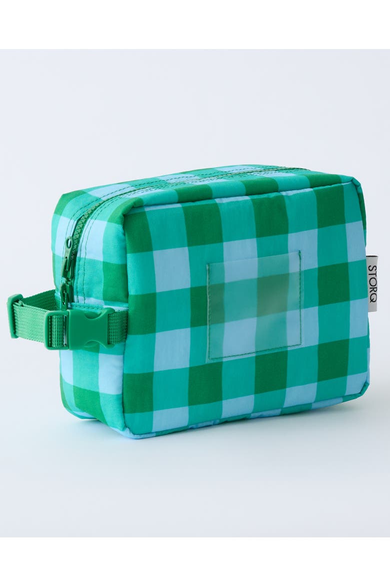 Mini Cooler Bag, Alternate, color, Teal Gingham