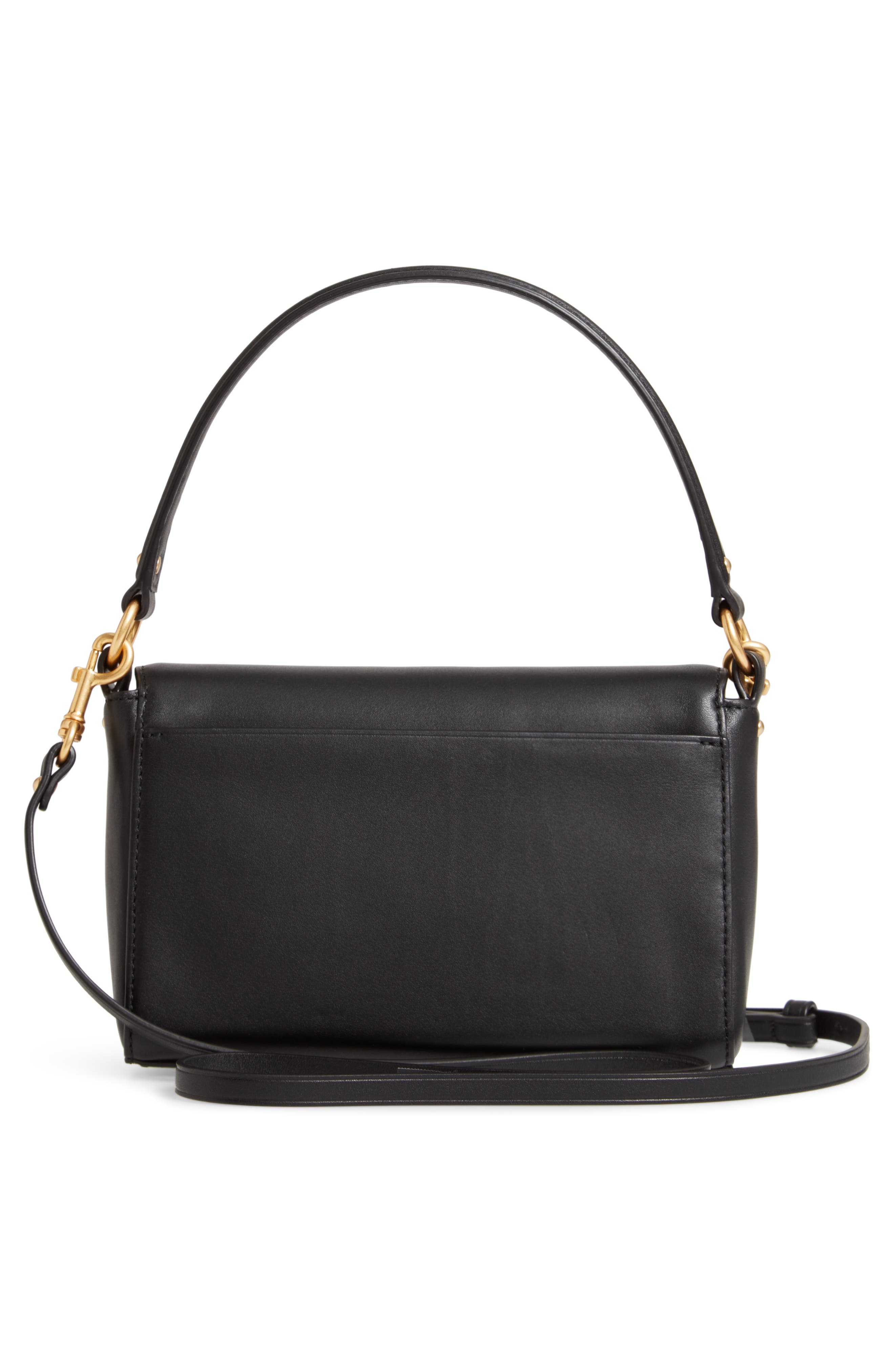 Tory Burch Mini Miller Leather Top Handle Bag, Alternate, color, 
