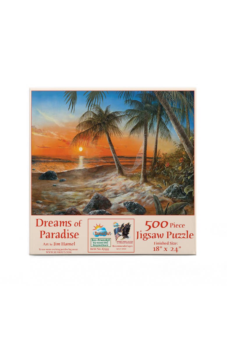 Sunsout Dreams of Paradise 500 piece Jigsaw Puzzle for Adults, Alternate, color, Multicolor