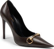 Gucci Horsebit Point Toe Pump