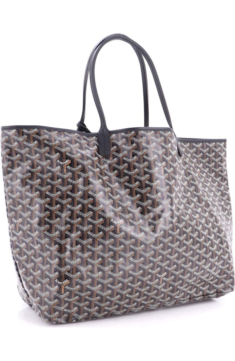 Pre-Owned Goyard Saint Louis Tote Coated Canvas GM, Alternate, color, Black