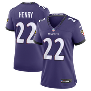Nike Women's Nike Derrick Henry Purple Baltimore Ravens Team Game Jersey