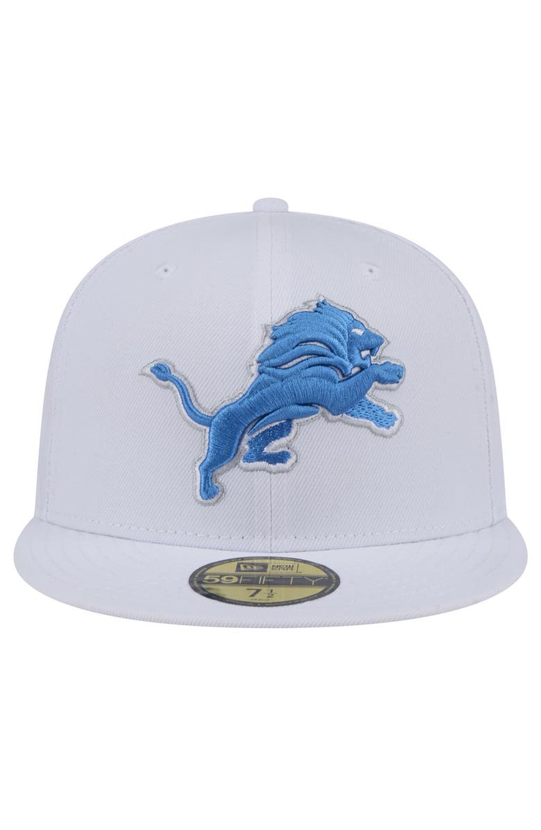 New Era Men's New Era  White Detroit Lions Omaha 59FIFTY Fitted Hat, Alternate, color, White