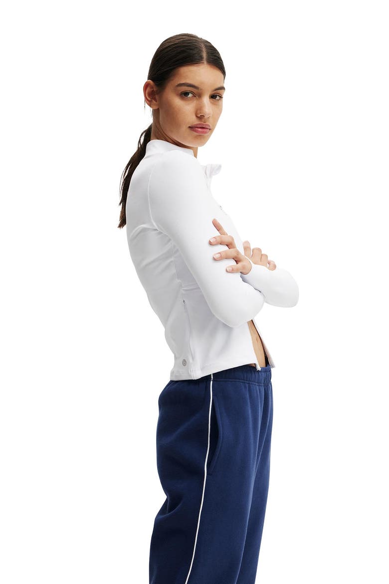 Women's Active Plush Essential Gym Sweatpant, Alternate, color, Heritage Blue White