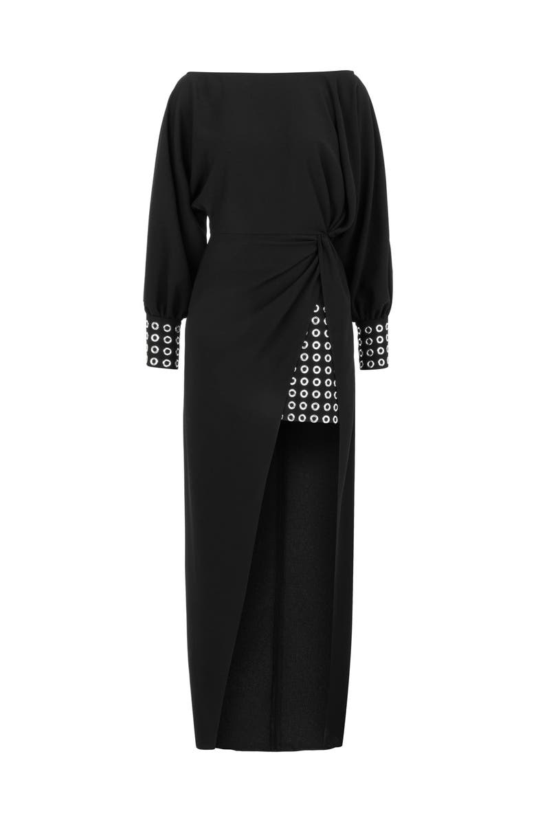 Nocturne Knot Front Long Dress, Alternate, color,
