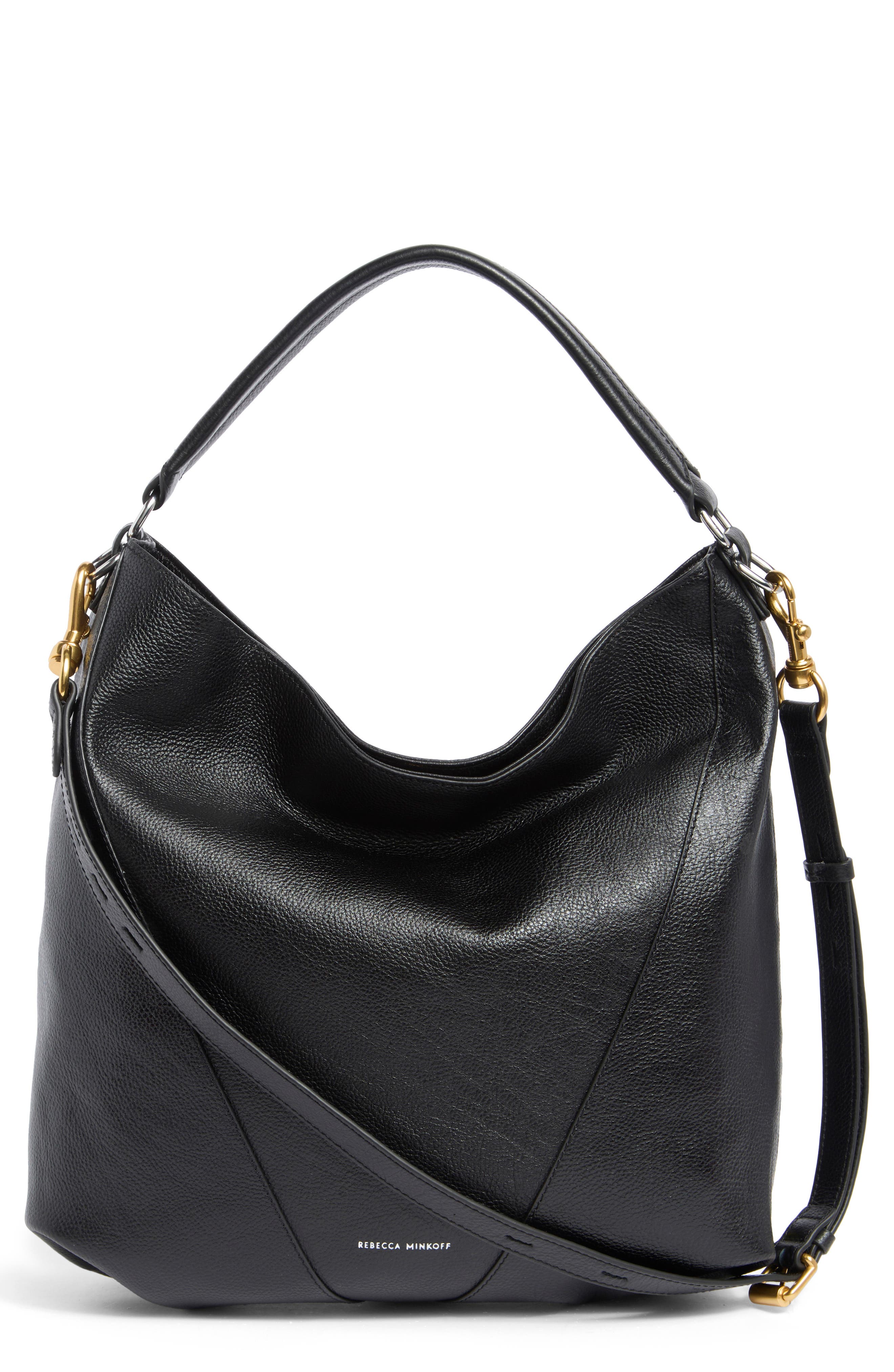 Rebecca Minkoff Moto Double Zip Hobo Shoulder Bag, Alternate, color, 