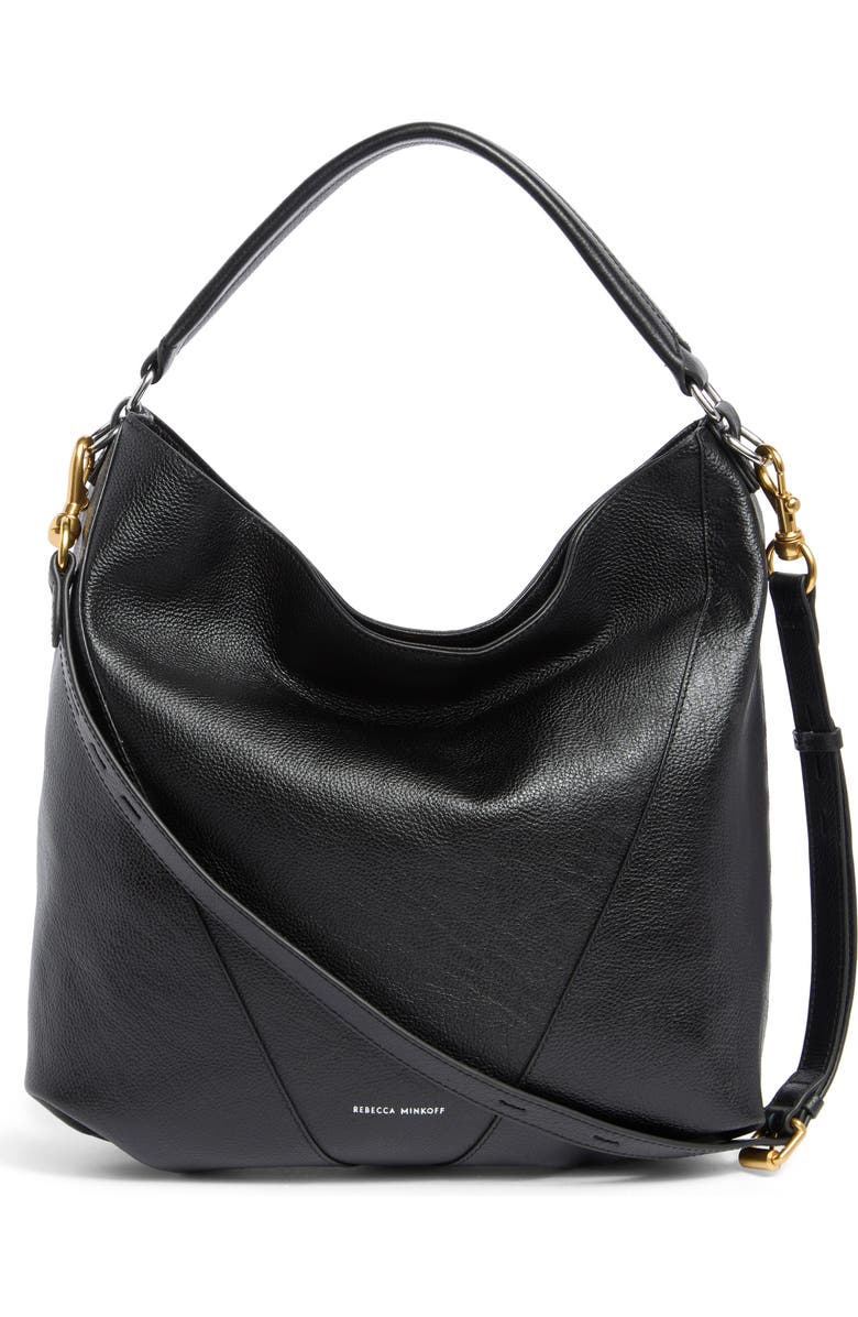 Rebecca Minkoff Moto Double Zip Hobo Shoulder Bag, Alternate, color,