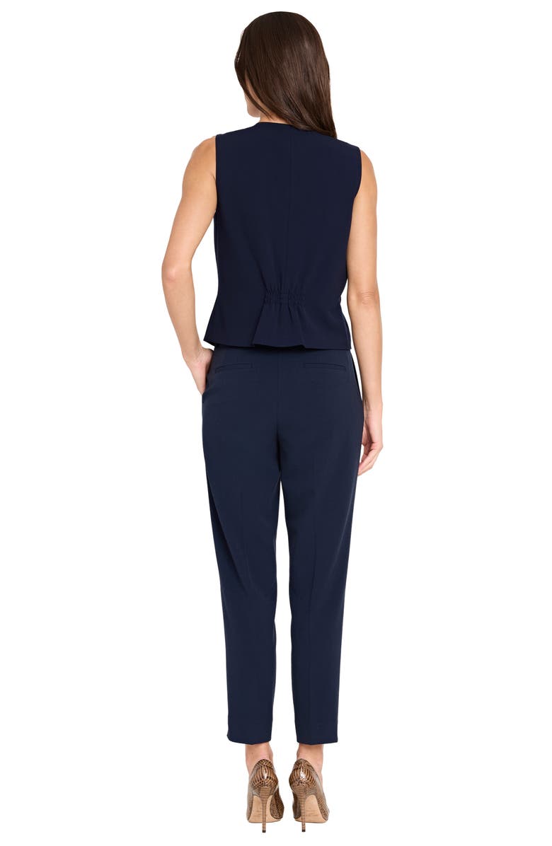 Tahari ASL Crepe Vest, Alternate, color, New Navy