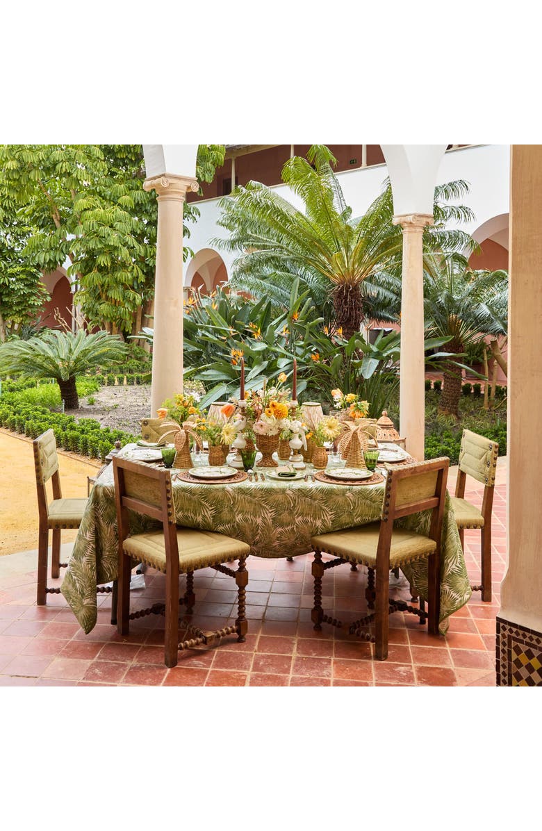 Mrs. Alice Jardin de Palmier Dinner Plates, Alternate, color, Green