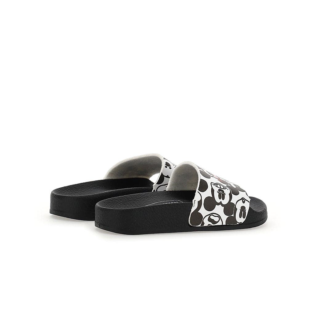 Master of Arts Old School Mickey Cartoon Beach Slides, Alternate, color, Black