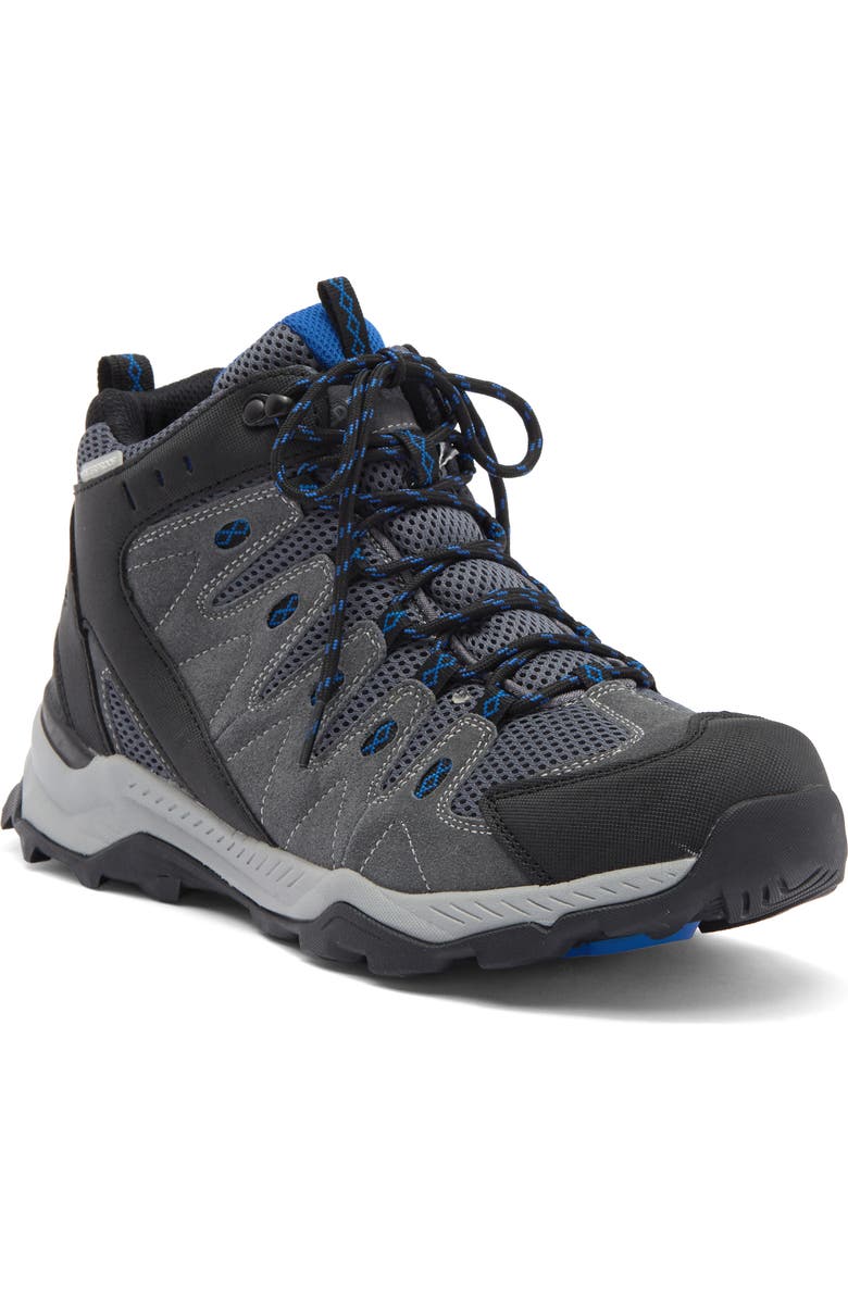 Eddie Bauer Redlodge Mid Hiking Sneaker, Main, color, Grey/ Blue