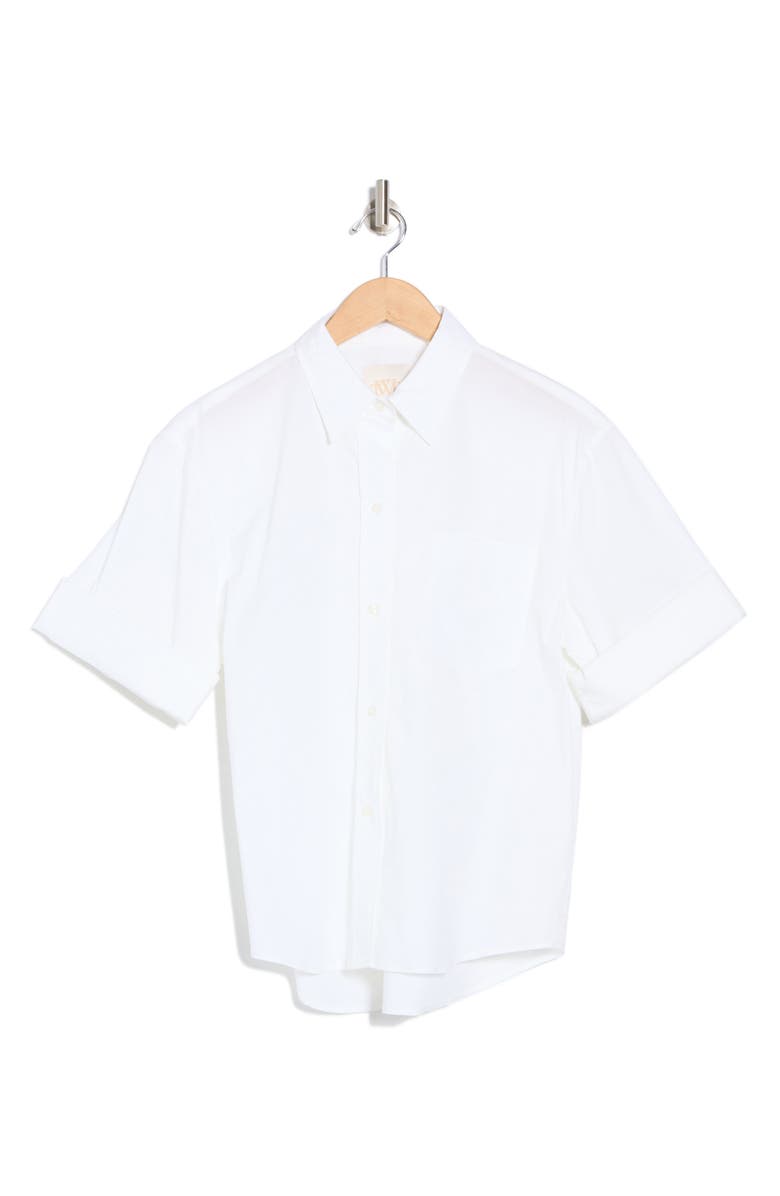 TWP Bad Habit Short Sleeve Button-Up Shirt, Alternate, color, 