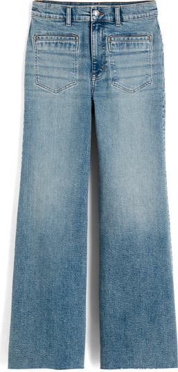 The Flared Wide Leg Crop Jeans