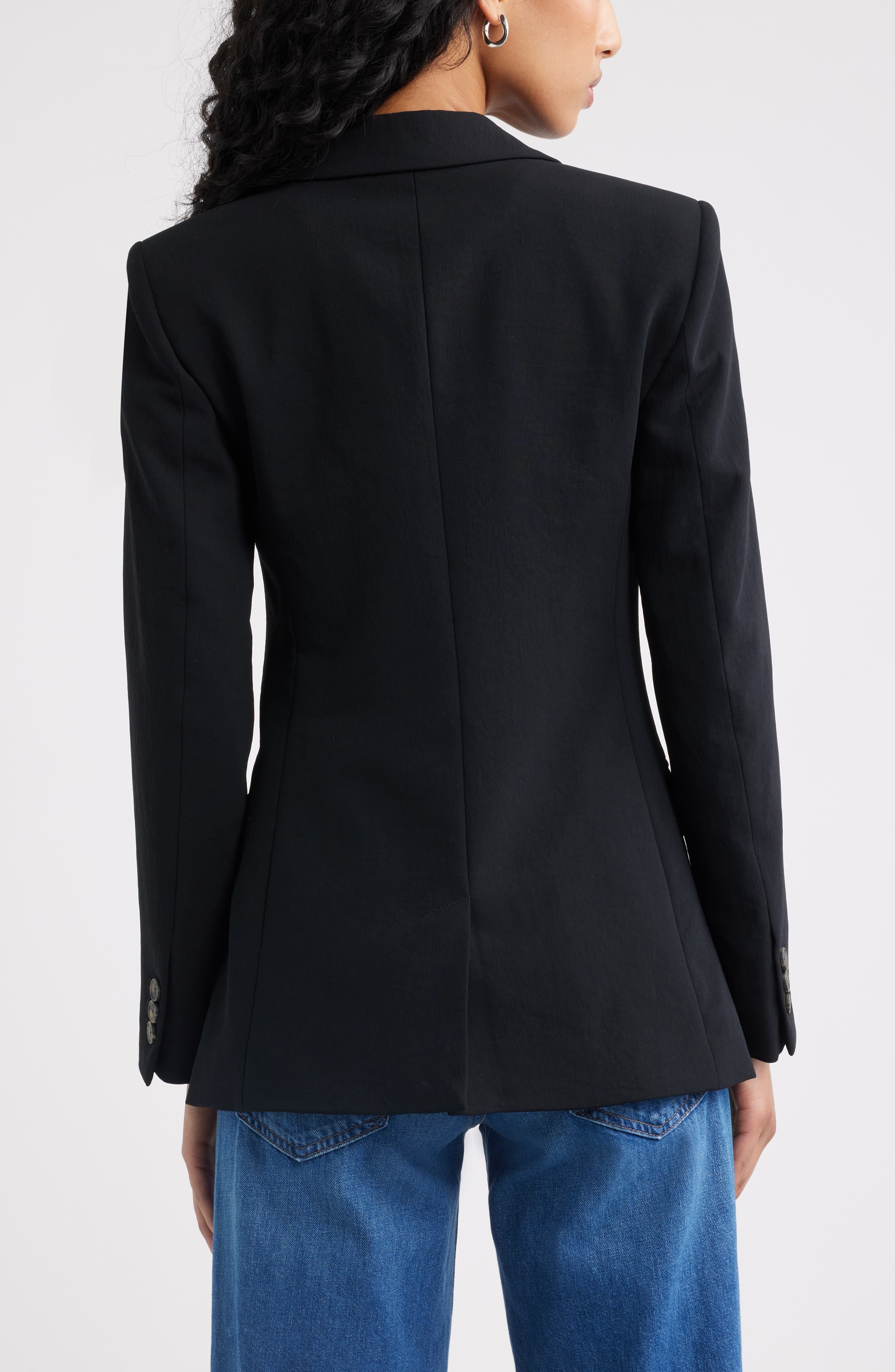 Женские пиджаки Open Edit Curator Crepe Fitted Blazer — фото 4