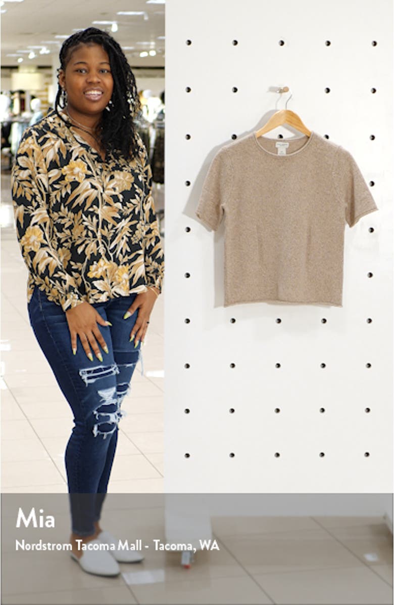 Short Sleeve Cashmere Sweater, sales video thumbnail