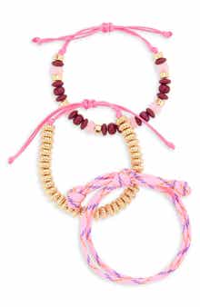 Leith 3-Pack Beaded Paracord Slider Bracelets