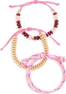 Leith 3-Pack Beaded Paracord Slider Bracelets