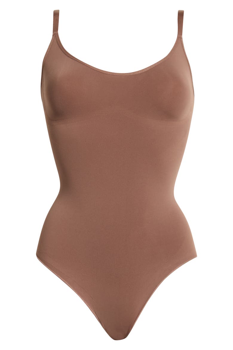 Sculpting Bodysuit, Alternate, color, BROWN