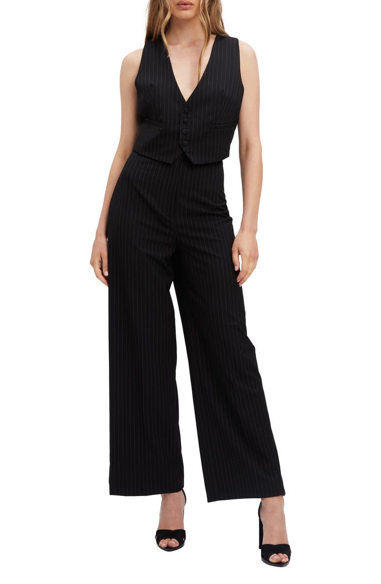 Bardot Callista Pinstripe Vest, Alternate, color,