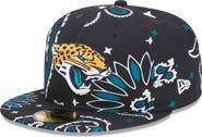 New Era Men's New Era Black Jacksonville Jaguars Paisley 59FIFTY Fitted Hat