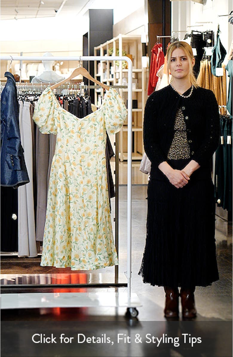 Mayra Puff Sleeve Midi Dress, sales video thumbnail