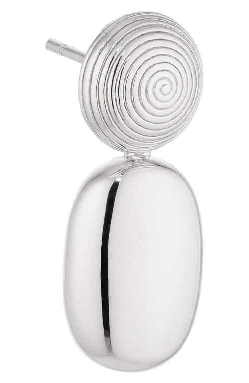 Lie Studio Lié Studio The Carla Drop Earrings In Silver