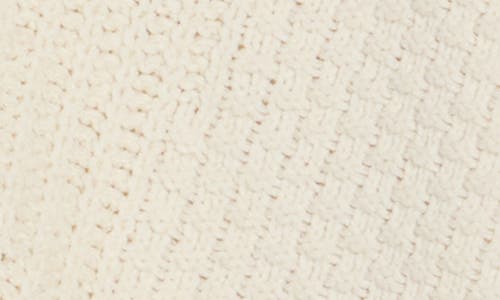Vigoss Roll Cuff Stitch Cardigan In White