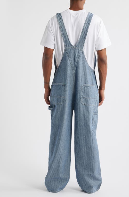 Elwood Bleacher Stripe Denim Overalls