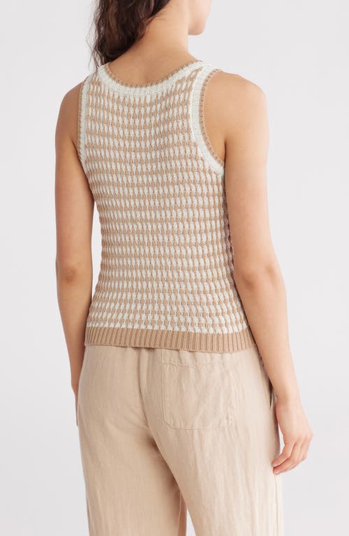 BLU PEPPER BLU PEPPER STRIPE KNIT SLEEVELESS SWEATER