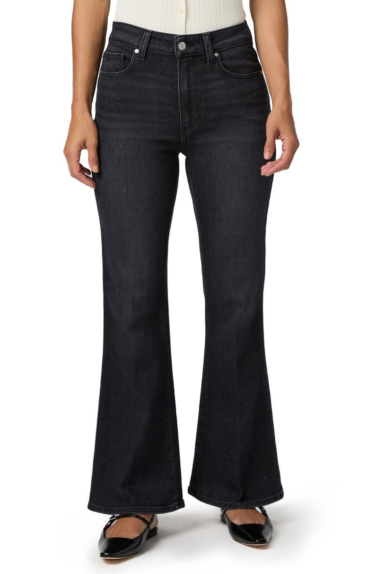 Marlow High Waist Skimmer Flare Jeans, Main, color, INK BLACK