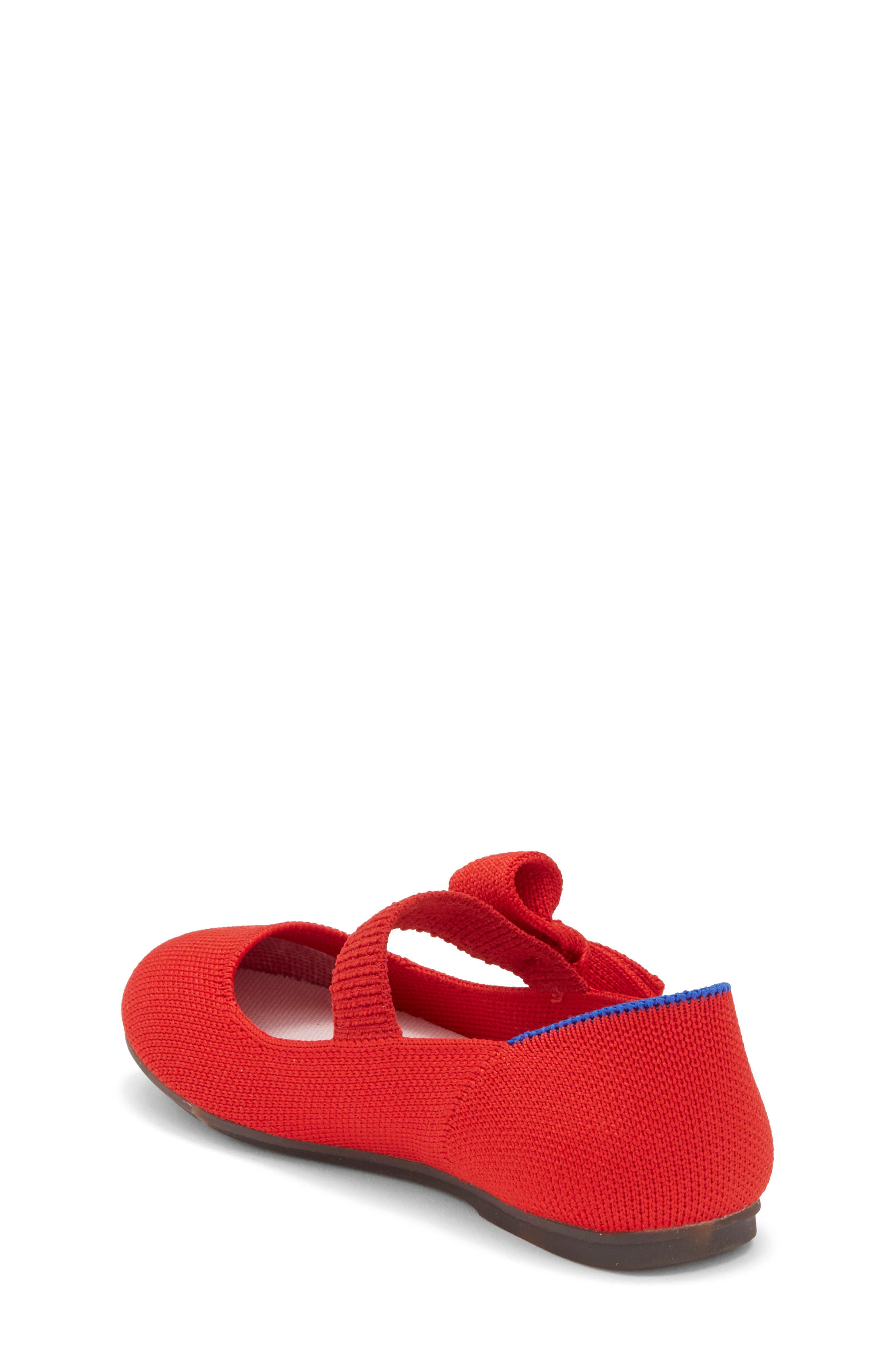 Kids' The Tux Bow Mary Jane Flat, Alternate, color, BRIGHT RED