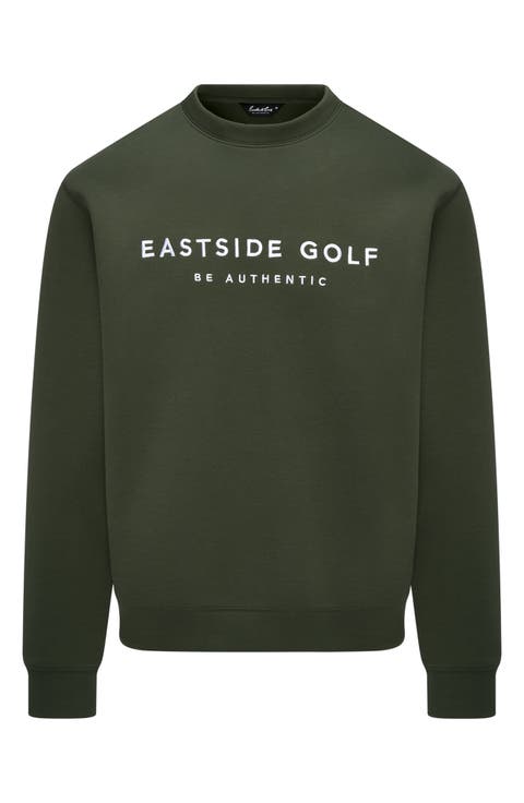 Logo Embroidered Double Knit Sweatshirt