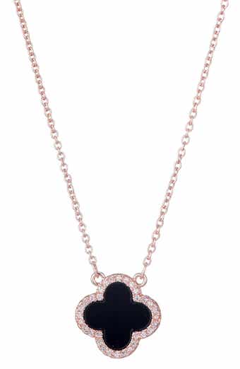 Adornia Cubic Zirconia Clover Pendant Necklace