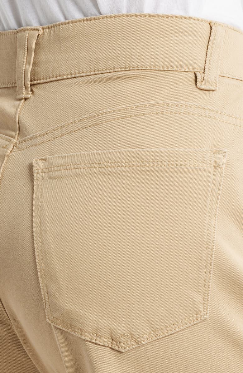 Wit & Wisdom Sam High Waist Ankle Wide Leg Twill Pants, Alternate, color, Vintage Walnut