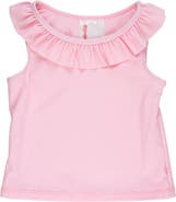 RuffleButts Girls Active Ruffle Tank Top
