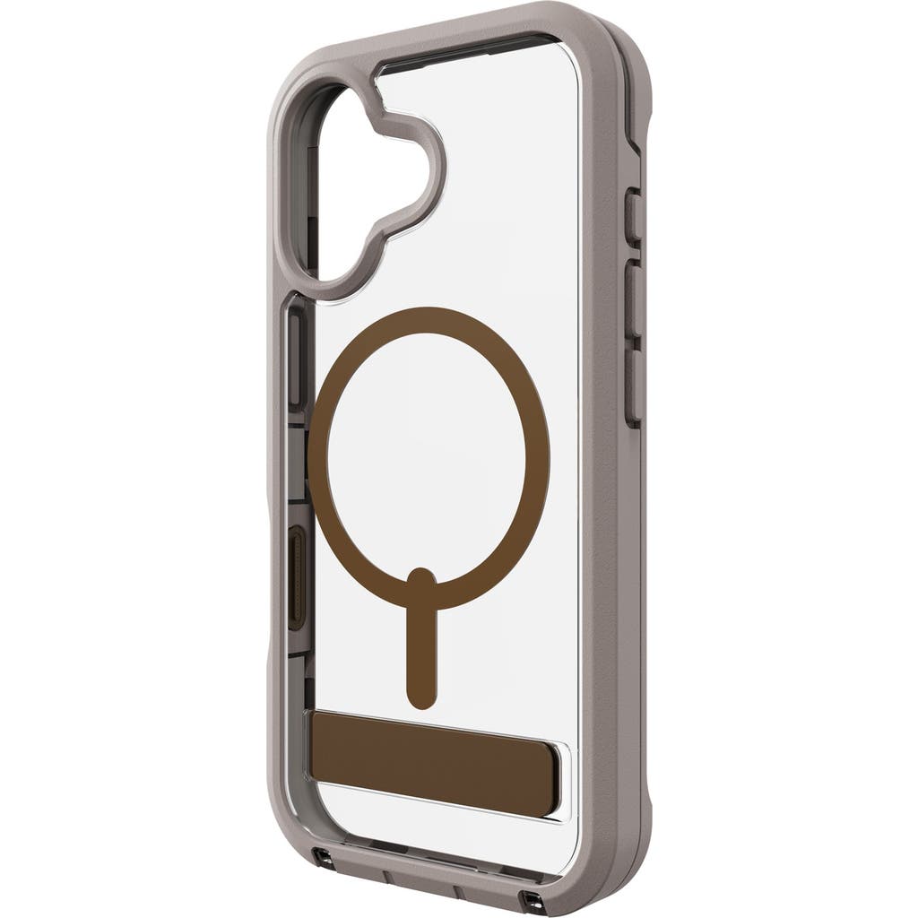 ZAGG Rainier Snap MagSafe Case with Kickstand in Brown at Nordstrom