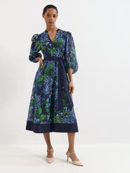 Phase Eight Nixie Printed Midi Wrap Dress