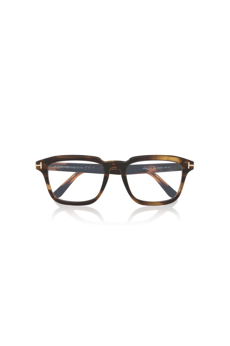 54mm Rectangle optical glasses, Alternate, color, Tortoise