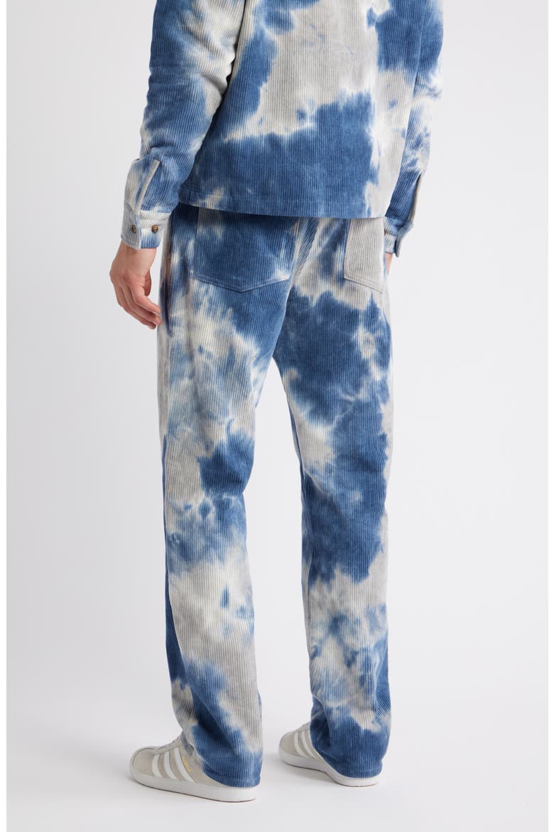 Curtis Tie Dye Cotton Corduroy Pants, Alternate, color, BLUE
