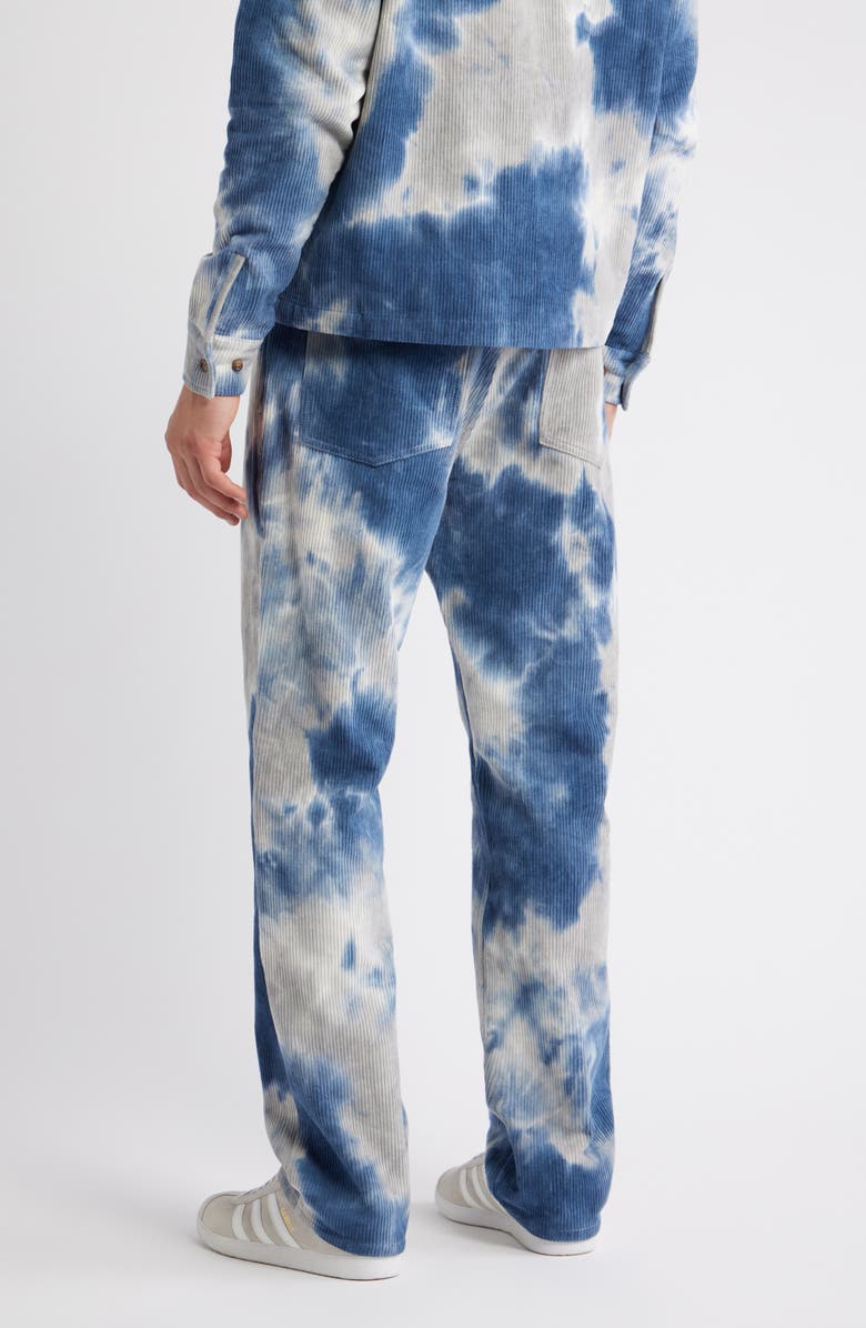 RIZORT Curtis Tie Dye Cotton Corduroy Pants, Alternate, color, Blue