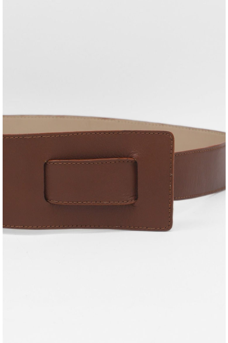 Sonia Knot Tie Leather Belt, Alternate, color, Brown