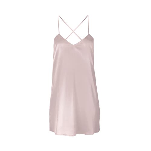 Alas Patricia Silk Slip Mini Dress In Multi