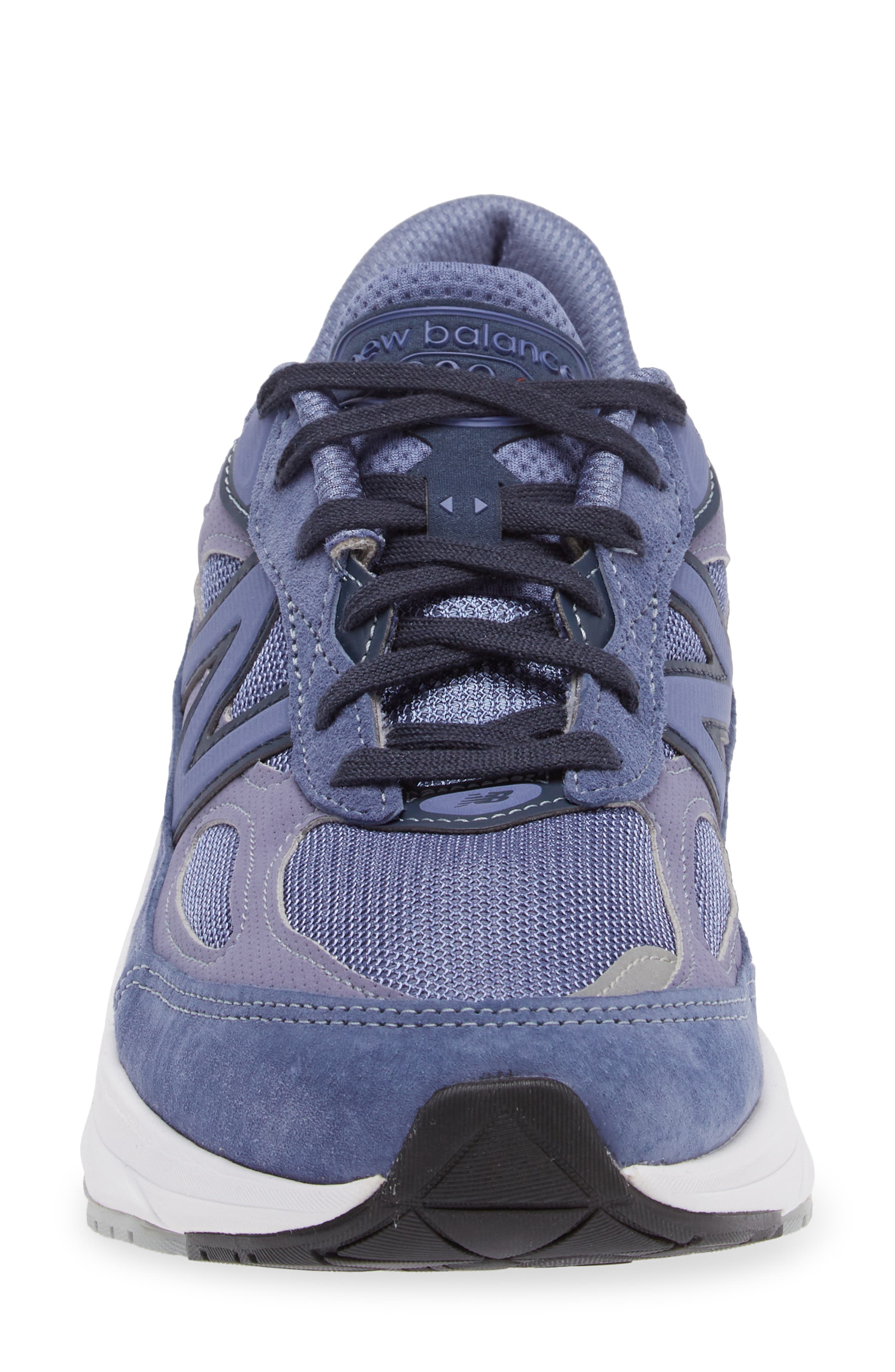 New Balance Gender Inclusive Made in USA 990v6 Sneaker, Alternate, color, Purple/ Navy