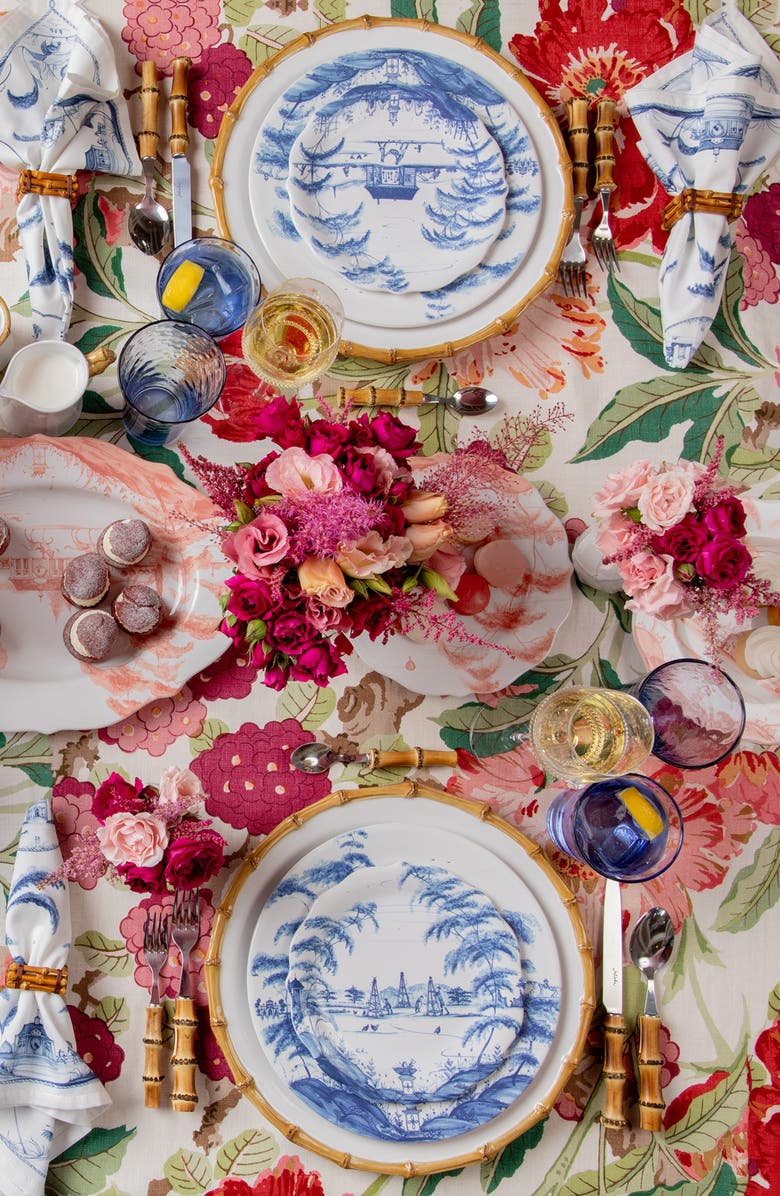 Juliska Country Estate Set of 4 Party Plates, Alternate, color, Delft Blue