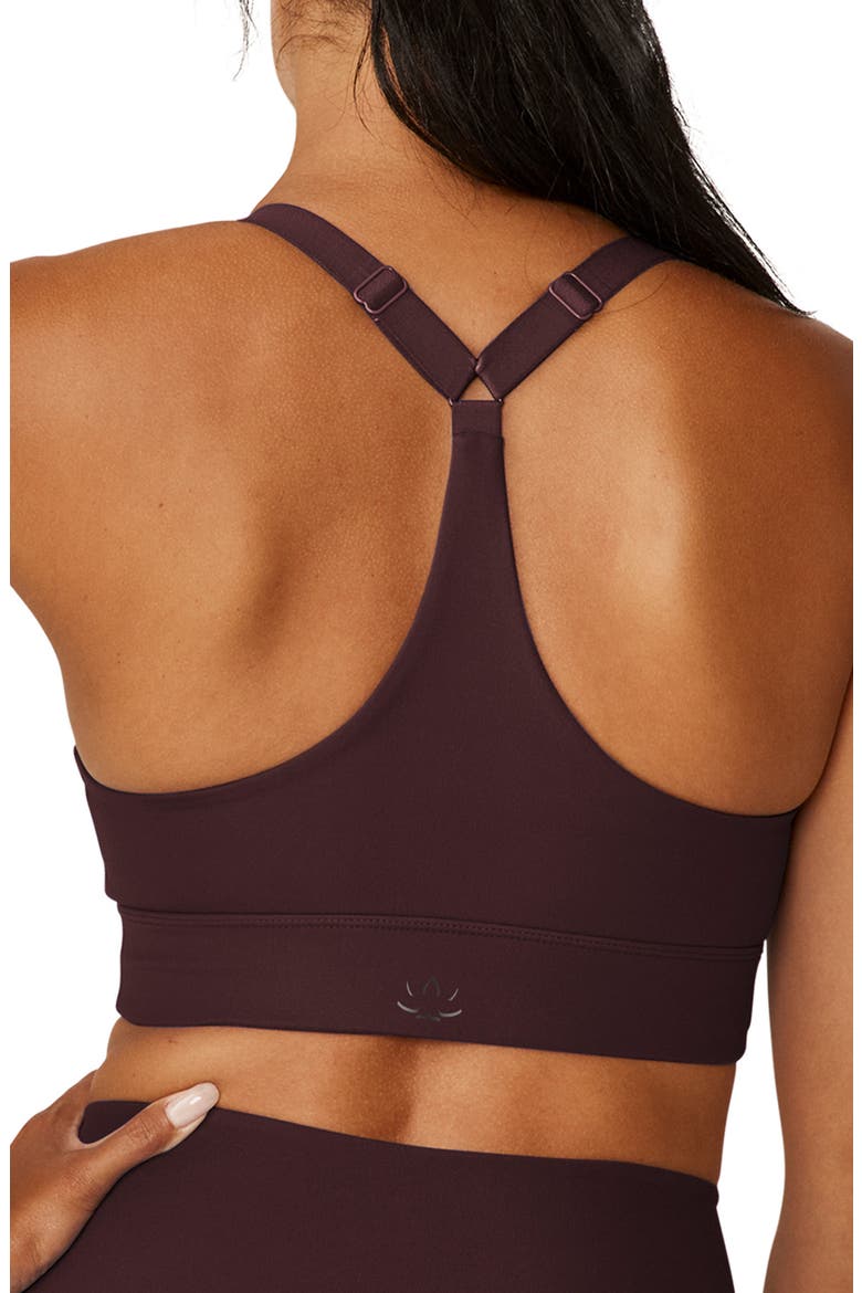 Powerbeyond Strive Longline Sports Bra, Alternate, color, RICH PLUM