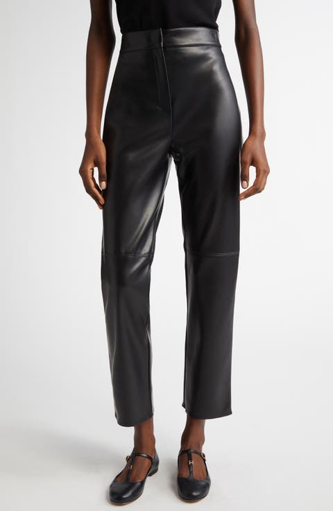 Women's Cropped Leather & Faux Leather Pants & Leggings